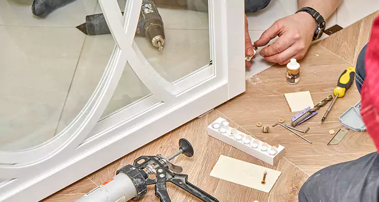 Interior Patio Door Casing Repair in Brandon, FL